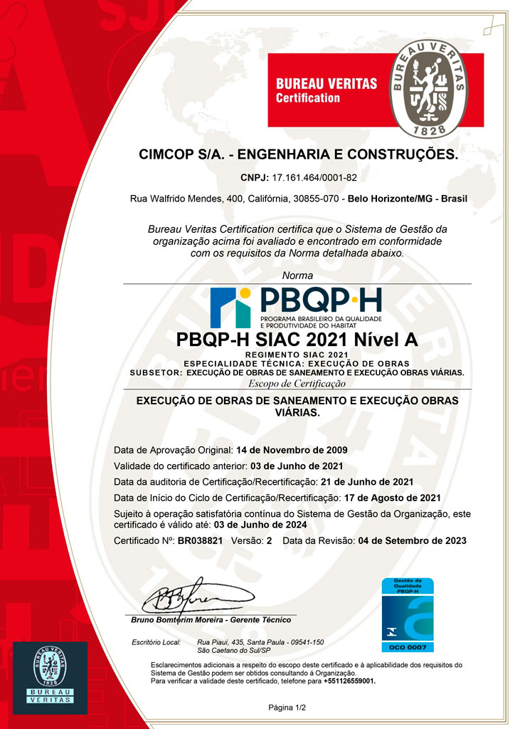 PBQP-H SIAC 2021 Nível A