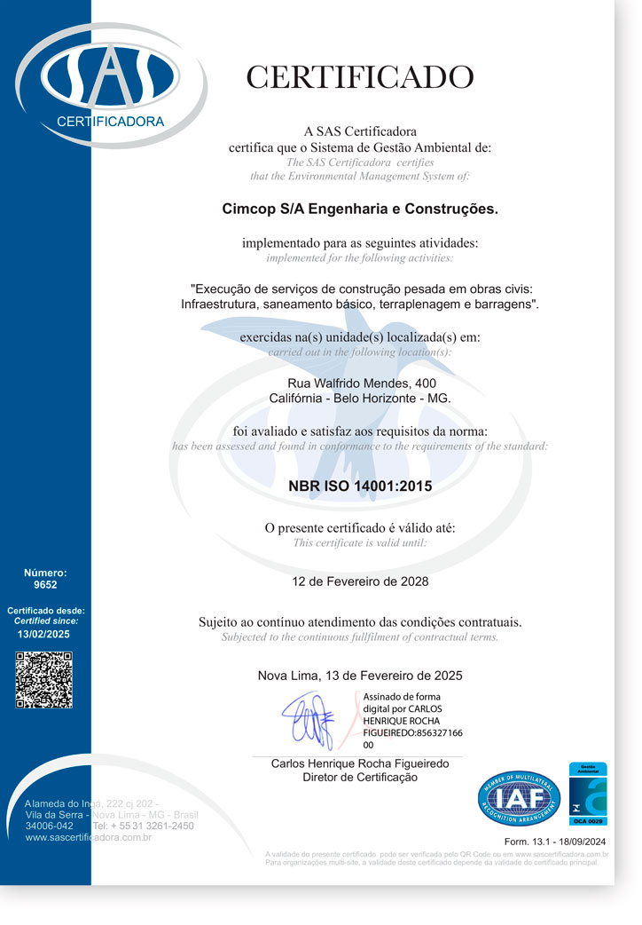 Certificado ISO-14001